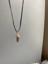 Load image into Gallery viewer, Silver Cup Rough Raw Moldavite Pendant