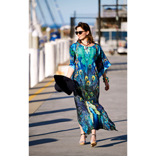 Load image into Gallery viewer, PeacoVian  Long Kaftan