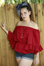 Load image into Gallery viewer, Jenna Burgundy Top