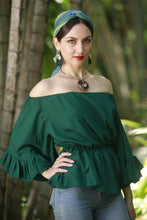 Load image into Gallery viewer, Jenna Pine Green Top