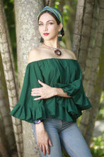 Load image into Gallery viewer, Jenna Pine Green Top