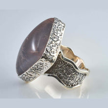 Load image into Gallery viewer, Beta2 Rose Quartz  Silver Ring