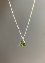 Load image into Gallery viewer, Cup-Shape Raw Moldavite Pendant Necklace