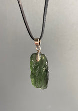 Load image into Gallery viewer, Natural Raw Moldavite Pendant