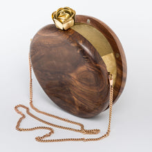 Load image into Gallery viewer, Bomehia Wood Evening Sling Clutch Bag Teak Handmade